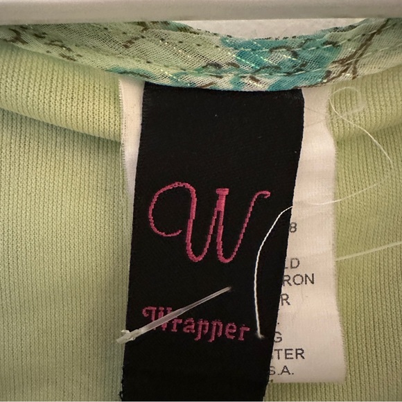 Vintage Wrapper Green Floral Midi Dress - Picture 4 of 7